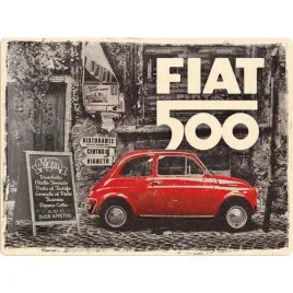 metalowy-plakat-30x40cm-fiat-500-red-car