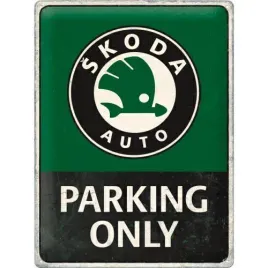 plakat-30x40-skoda-praking-only