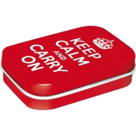 pudelko-z-cukierkami-mint-box-keep-calm-and-carry-on
