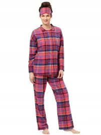 key-rozpinana-pizama-damska-flanelowa-lns-483-l