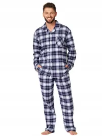 key-rozpinana-pizama-flanelowa-mns-411-w-krate-l