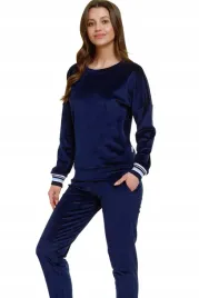 doctor-nap-pizama-damska-welurowa-pm-5219-xl-blue