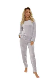 de-lafense-pizama-damska-soft-669-xxl-szary-welur