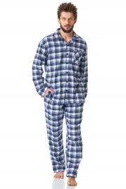 key-dluga-pizama-meska-rozpinana-mns-426-krata-2xl