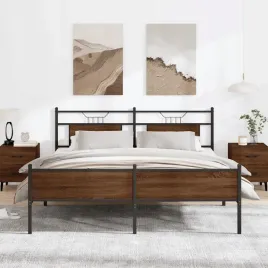 vidaxl-metalowa-rama-lozka-bez-materaca-brazowy-dab-160x200-cm