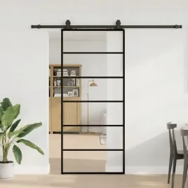 vidaxl-drzwi-przesuwne-z-zestawem-okuc-czarne-90x205-cm-esg-szklo