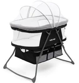 skladane-lozeczko-kolyska-dreamynest-baby-mix-czarne