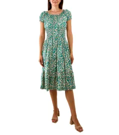 zielona-sukienka-midi-na-krotki-rekaw-allania