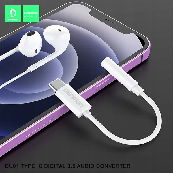 adapter-hf-typ-c-denmen-bialy-audio-jack-du01-stan-nowy-waga-z-opakowaniem-0-1-kg