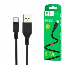 kabel-usb-typ-c-denmen-2-1a-czarny-2m-usb-2-1a-d23