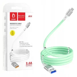 kabel-usb-typ-c-denmen-mietowy-d11t-magnetyczny