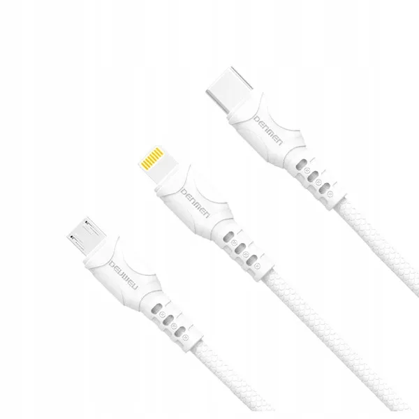 kabel-usb-3w1-denmen-bialy-1m-d05e-kolor-bialy