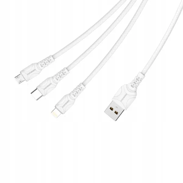 kabel-usb-3w1-denmen-bialy-1m-d05e-dlugosc-przewodu-1-m