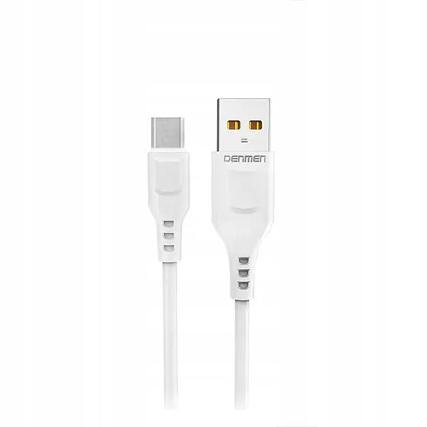 kabel-usb-micro-denmen-bialy-2-4a-1m-d01v