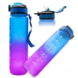 butelka-sportowa-motywacyjna-bidon-refill-niebiesko-rozowy