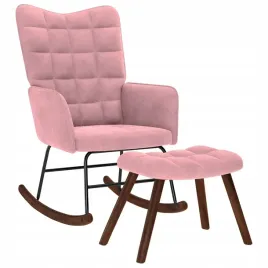 vidaxl-fotel-bujany-ze-stolkiem-rozowy-aksamit