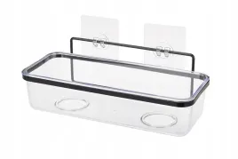 polka-lazienkowa-1-poziomowa-czarna-instilo-z-przyssawkami-28x6-cm