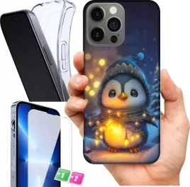 etui-na-apple-iphone-13-pro-wzory-zimowe-zwierzeta-szklo