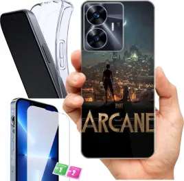 etui-na-realme-c55-wzory-arcane-szklo