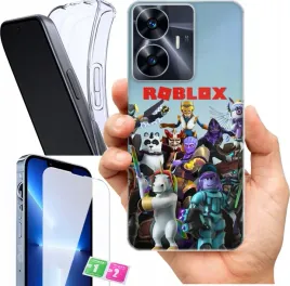 etui-na-realme-c55-wzory-roblox-szklo