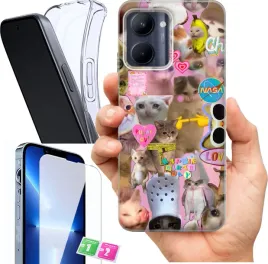 etui-na-realme-c33-wzory-memy-szklo
