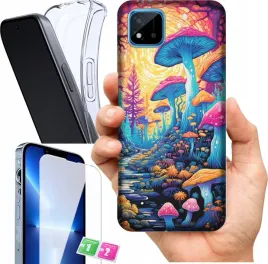 etui-na-realme-c20-wzory-grzyby-szklo