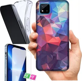 etui-na-realme-c20-wzory-geometryczne-szklo