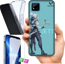 etui-na-realme-c20-wzory-valorant-szklo