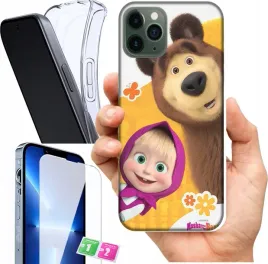 etui-na-apple-iphone-11-pro-max-wzory-masza-i-niedzwiedz-szklo