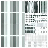 vidaxl-plot-hexagon-zielony-14x100-m-stal-wysokosc-1-4-m