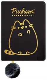 notes-pluszowy-a5-96k-linia-pusheen-gold