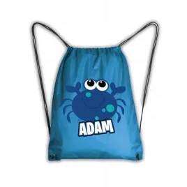 worek-szkolny-na-buty-workoplecak-wf-krab-rak-ocean-imie
