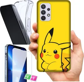 etui-na-samsung-galaxy-a32-5g-wzory-pikachu-szklo