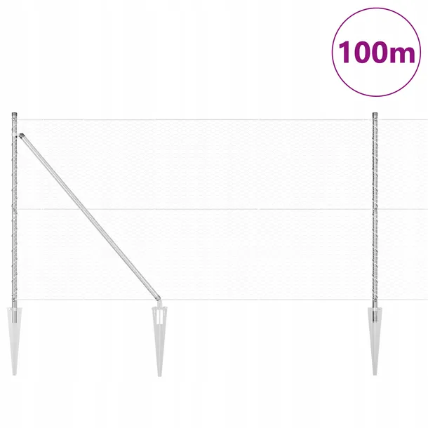 plot-hexagonalny-vidaxl-14x100-m-stal-ocynkowana-dlugosc-100-m
