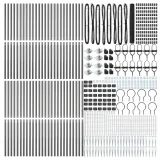 plot-hexagonalny-vidaxl-szary-1-4x100-m-stal-wysokosc-1-4-m
