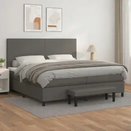 vidaxl-lozko-kontynentalne-z-materacem-szare-ekoskora-200x200-cm