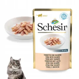 schesir-karma-mokra-dla-kotow-tunczyk-z-lososiem-w-galarecie-saszetka-50g
