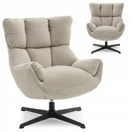 pikowany-fotel-do-salonu-obrotowy-welur-bezowy-aldora-podstawa-czarny