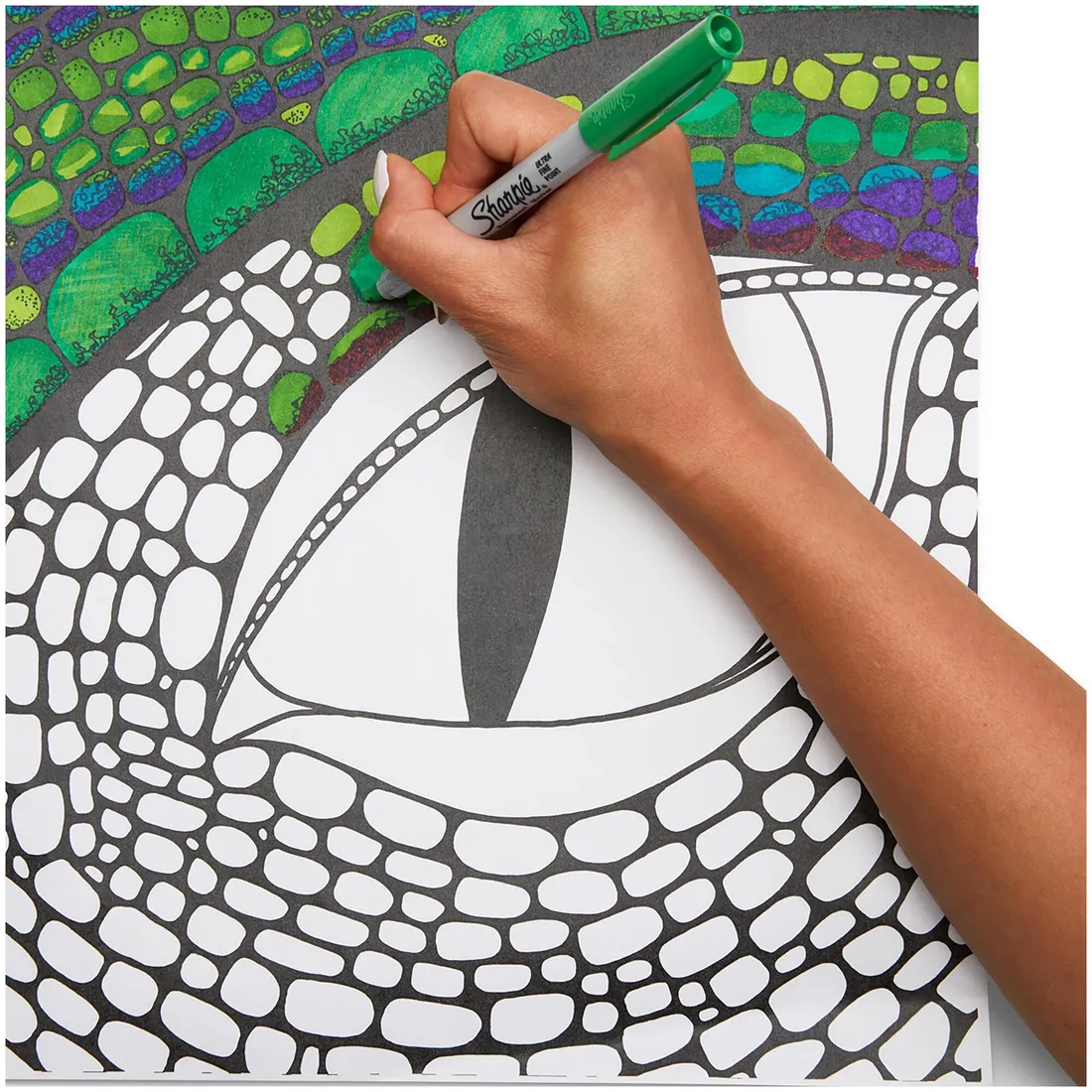 marker-sharpie-fine-zielony-stan-nowy