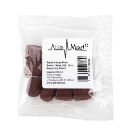 kapturki-do-pedicure-10-mm-gradacja-60-10-szt-allemed-brazowy-brown