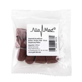 kapturki-do-pedicure-10-mm-gradacja-160-10-szt-allemed-brazowy-brown