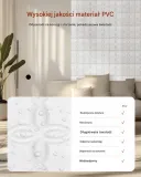 panele-scienne-3d-biale-kwiaty-2-97-m-material-pcv