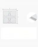 panele-scienne-3d-biale-kwiaty-2-97-m-stan-nowy-dlugosc-30-cm
