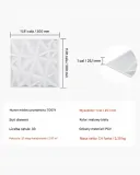panele-scienne-3d-biale-diamenty-2-97-m-stan-nowy