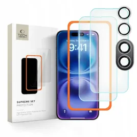 tech-protect-szklo-hartowane-supreme-set-3-pack-do-iphone-16-ochrona-ekranu