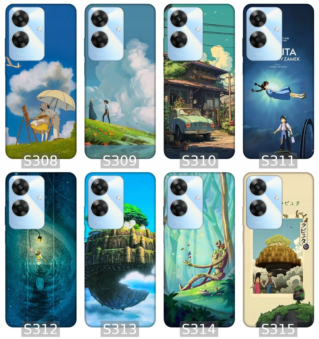 etui-na-realme-note-60-wzory-ghibli