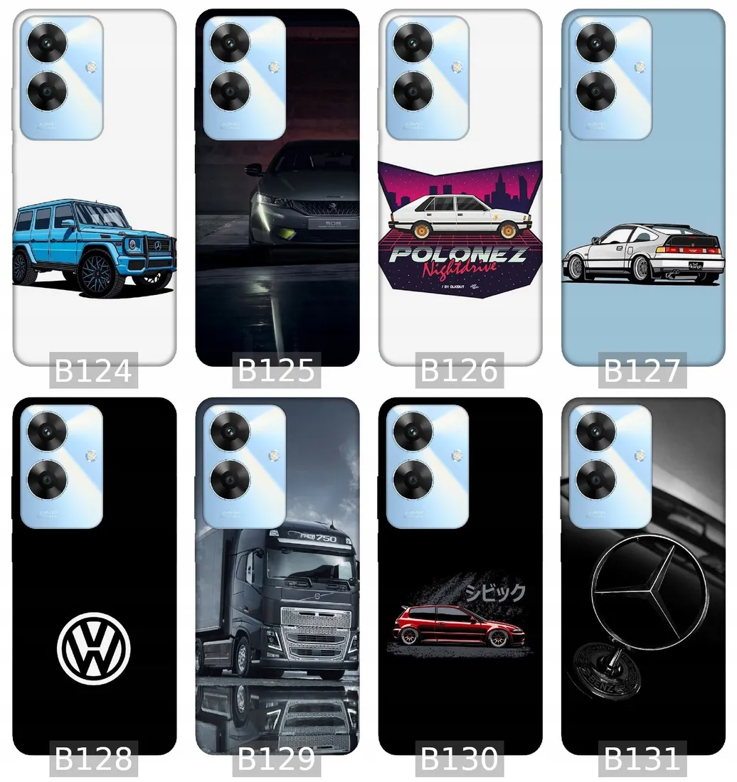 etui-na-realme-note-60-wzory-auta