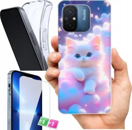 etui-na-xiaomi-redmi-12c-wzory-koty-cats-kot-szklo