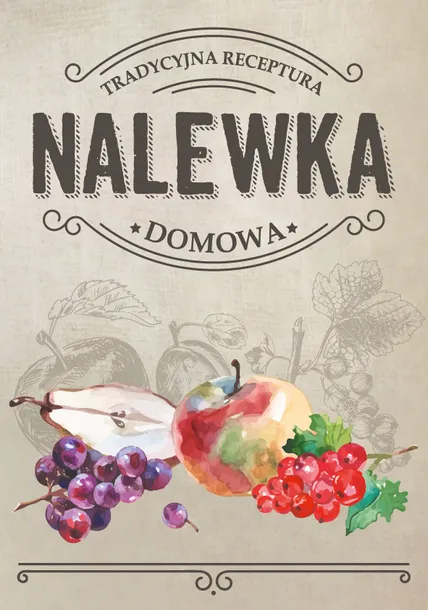 10 sztuk naklejki 75x107 nalewka domowa etykiety samoprzylepne