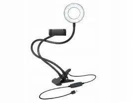 logilink-aa0150-lampa-pierscieniowa-led-o-85-cm-czarna-3-tryby-24-diody